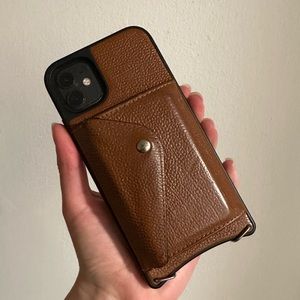 BANDOLIER iPhone 11 wallet case! Discontinued color Chestnut with strap.